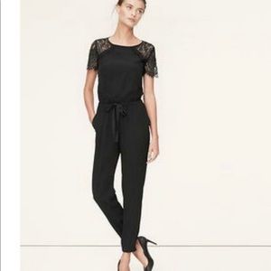 Ann Taylor Loft Black Lace Jumper